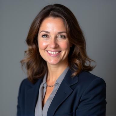 Professionelles Porträt von Dr. Anja Keller, CEO